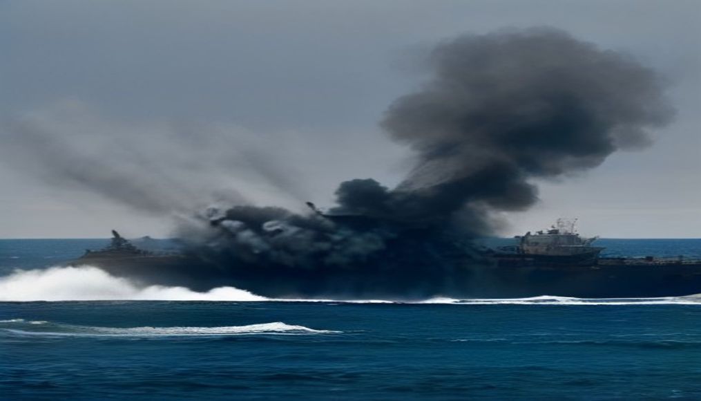 Nine killed in strikes on Kyiv, as Ukraine sinks Russian container ship — editorial image